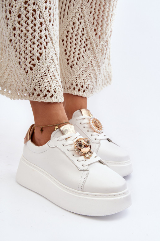 Pealiste omad Pealhk Sneakers tüüpi jalanõud CheBello 4411 valget värvi Pealiste omad Pealhk Sneakers tüüpi jalanõud CheBello 4411 valget värvi