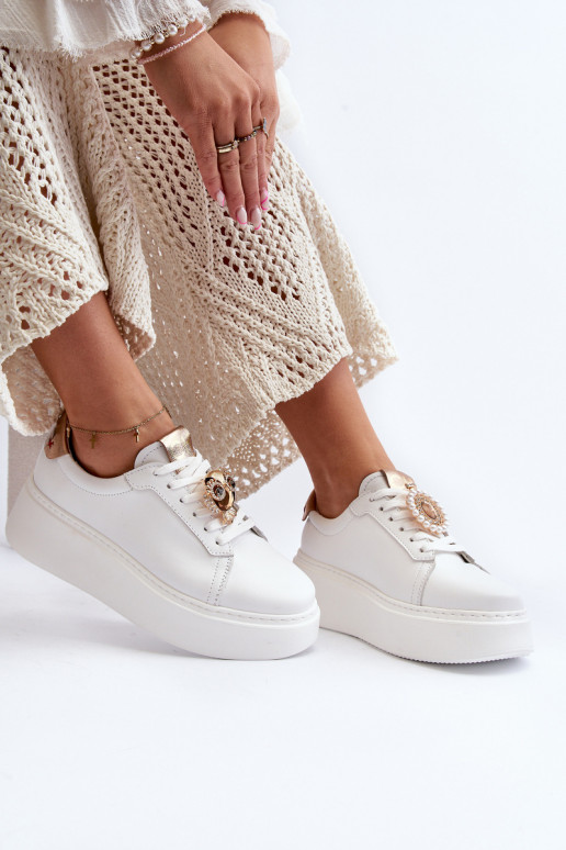 Pealiste omad Pealhk Sneakers tüüpi jalanõud CheBello 4411 valget värvi Pealiste omad Pealhk Sneakers tüüpi jalanõud CheBello 4411 valget värvi