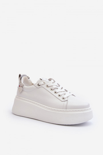 Pealhk Pealiste omad Sneakers tüüpi jalanõud Käevõruga CheBello 4406 valget värvi
