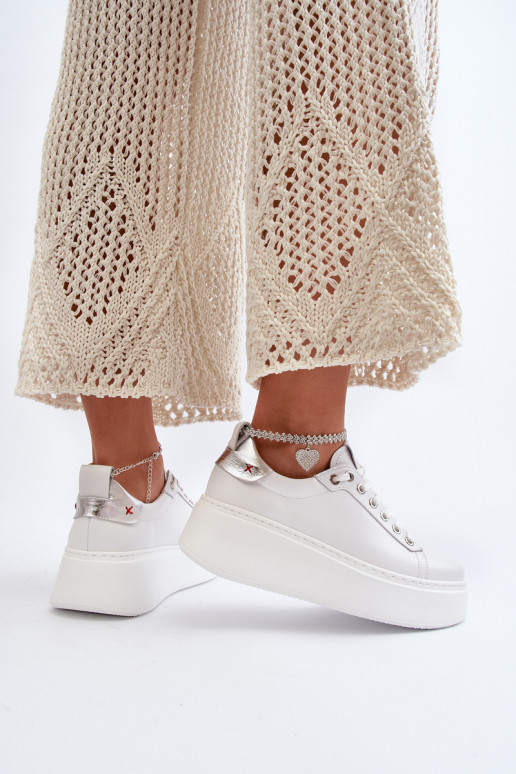 Pealhk Pealiste omad Sneakers tüüpi jalanõud Käevõruga CheBello 4406 valget värvi Pealhk Pealiste omad Sneakers tüüpi jalanõud Käevõruga CheBello 4406 valget värvi