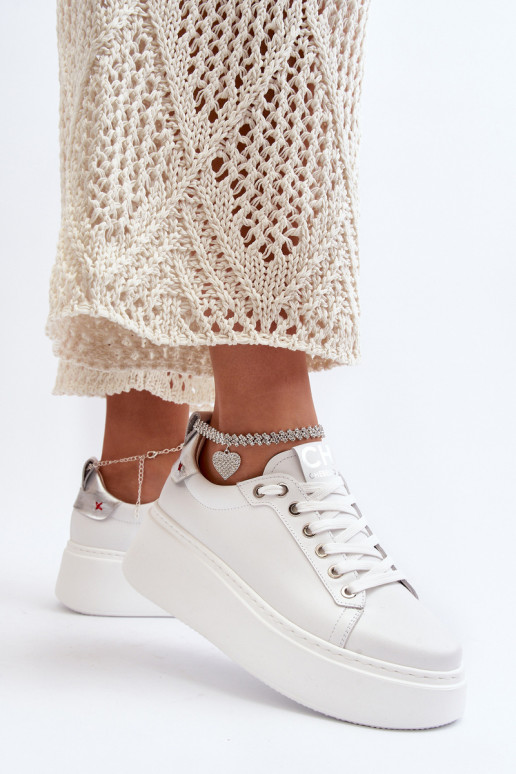 Pealhk Pealiste omad Sneakers tüüpi jalanõud Käevõruga CheBello 4406 valget värvi Pealhk Pealiste omad Sneakers tüüpi jalanõud Käevõruga CheBello 4406 valget värvi