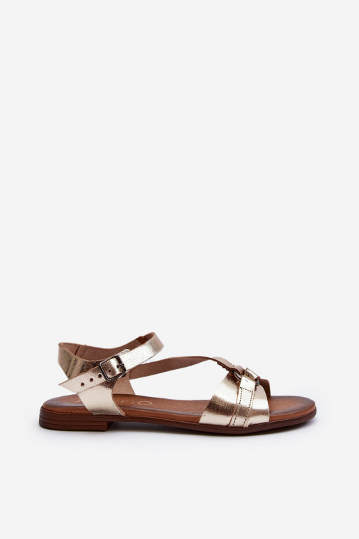 Zazoo 40182 Pealistesandaalid Pealiste omad Kuldset värvi Zazoo 40182 Pealistesandaalid Pealiste omad Kuldset värvi