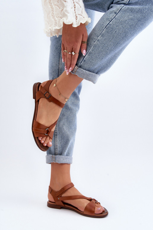 Zazoo 40182 Pealistesandaalid Pealiste omad pruunid värvi Zazoo 40182 Pealistesandaalid Pealiste omad pruunid värvi