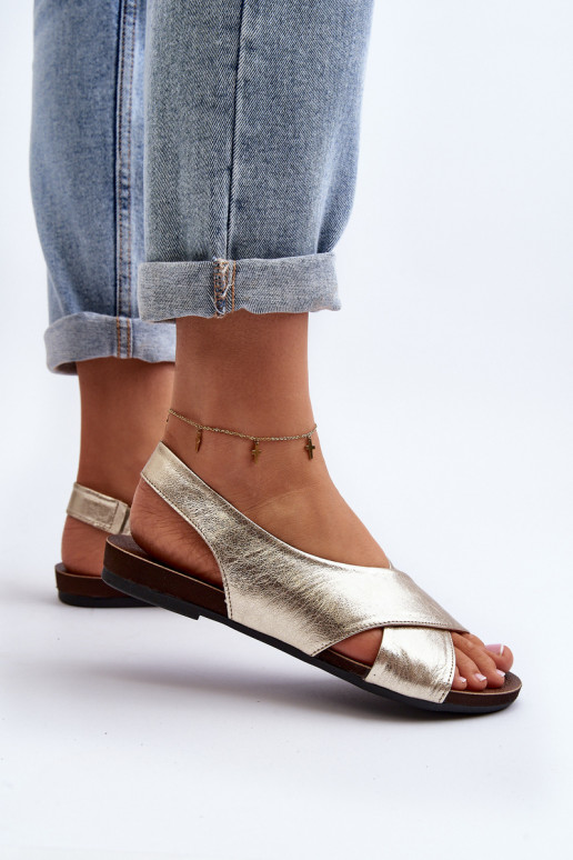 Zazoo 40407 sandaalid Pealhk Pealiste omad Kuldset värvi Zazoo 40407 sandaalid Pealhk Pealiste omad Kuldset värvi