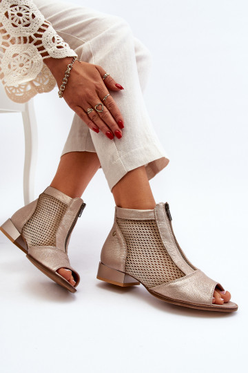 Pealhk Pealiste poolsaapad laiade nööridegaOdkrytymi Palcami Sellel onciejka 06413-25 Kuldset värvi 2