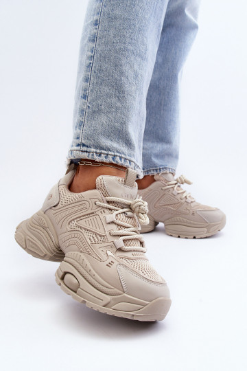 Sneakers tüüpi jalanõud Sellel onssiivsel tallal GOE NN2N4046 beeži värvi