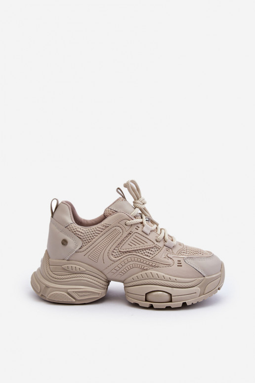 Sneakers tüüpi jalanõud Sellel onssiivsel tallal GOE NN2N4046 beeži värvi Sneakers tüüpi jalanõud Sellel onssiivsel tallal GOE NN2N4046 beeži värvi