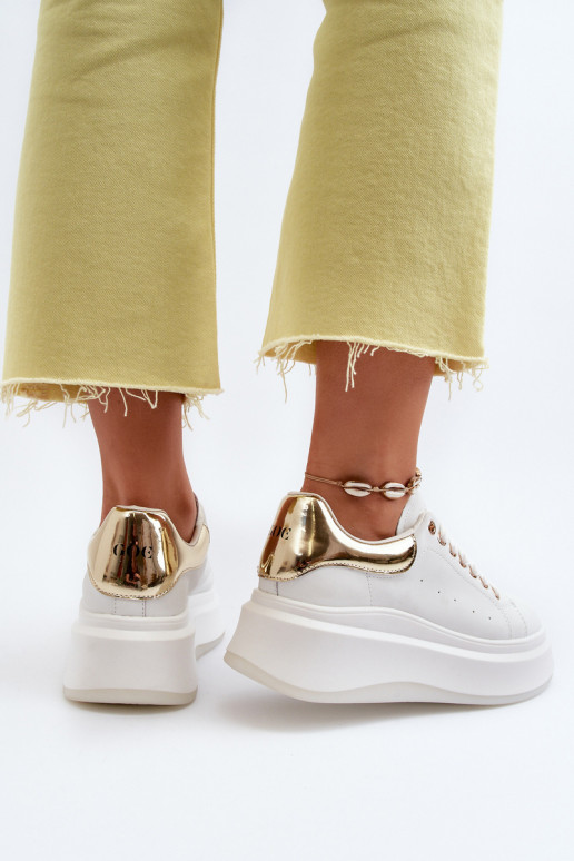 Pealhk Sneakers tüüpi jalanõud Pealiste omad GOE NN2N4031 valget värvi