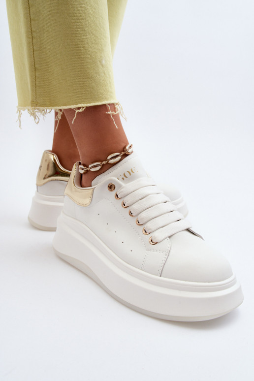 Pealhk Sneakers tüüpi jalanõud Pealiste omad GOE NN2N4031 valget värvi