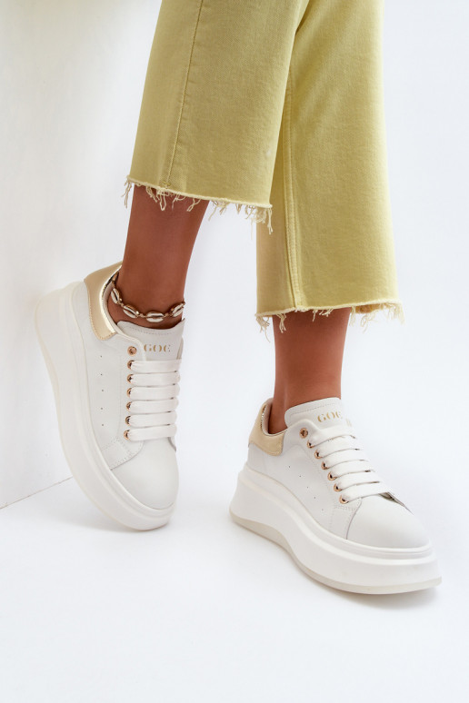 Pealhk Sneakers tüüpi jalanõud Pealiste omad GOE NN2N4031 valget värvi