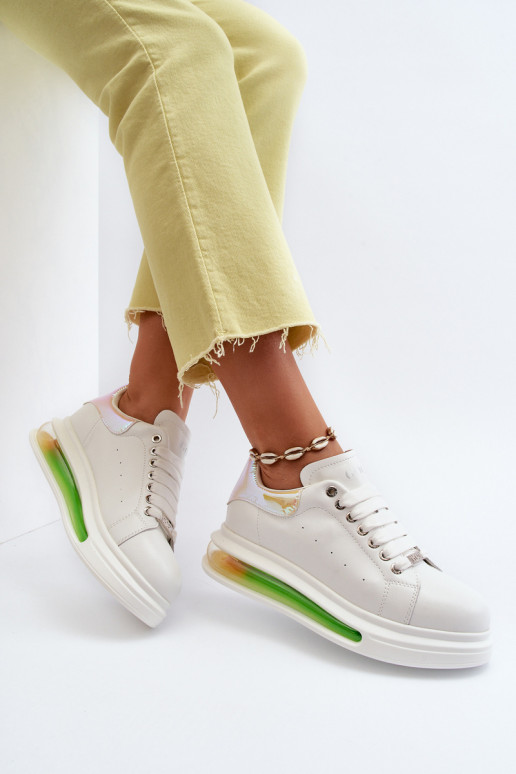 Sneakers tüüpi jalanõud Pealiste omad Pealhk GOE NN2N4029 valget värvi Sneakers tüüpi jalanõud Pealiste omad Pealhk GOE NN2N4029 valget värvi