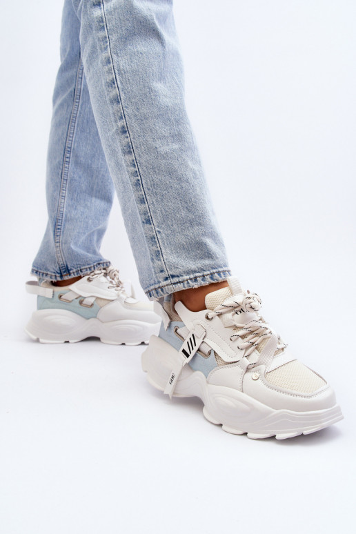 Sneakers tüüpi jalanõud Pealiste omad GOE NN2N4039B valget värvi