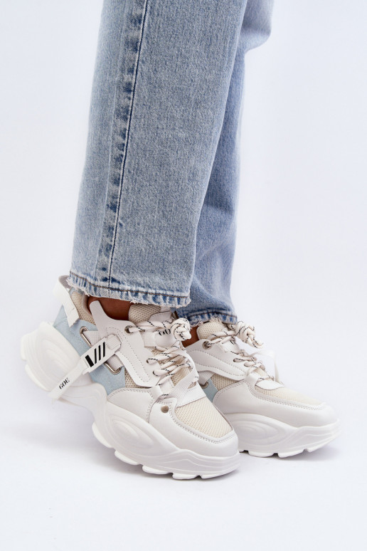 Sneakers tüüpi jalanõud Pealiste omad GOE NN2N4039B valget värvi