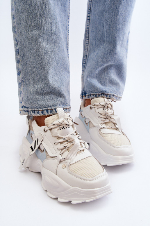 Sneakers tüüpi jalanõud Pealiste omad GOE NN2N4039B valget värvi