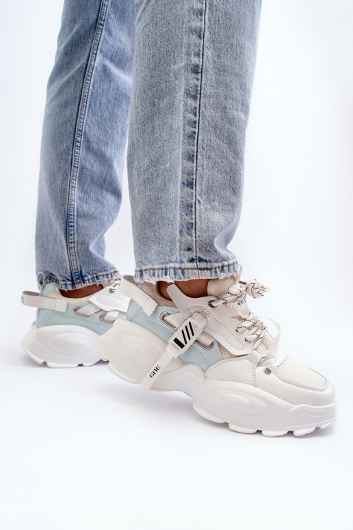 Sneakers tüüpi jalanõud Pealiste omad GOE NN2N4039B valget värvi