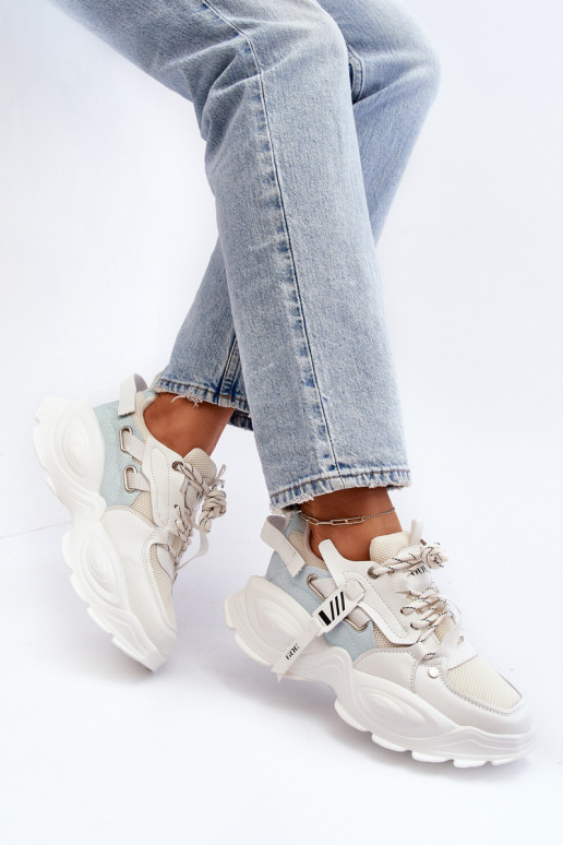 Sneakers tüüpi jalanõud Pealiste omad GOE NN2N4039B valget värvi