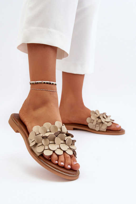 Zazoo 40381 Pealiste omad Plätud naturaalsest nahast laiade nööridega beeži värvi Zazoo 40381 Pealiste omad Plätud naturaalsest nahast laiade nööridega beeži värvi