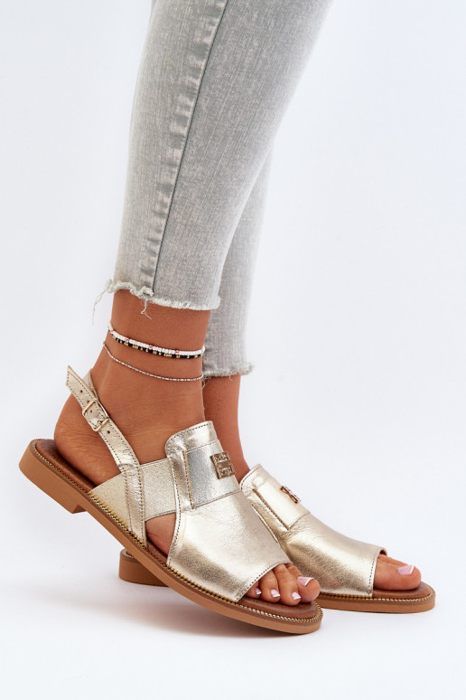 Zazoo 40385 Pealiste omad Pealistesandaalid Kuldset värvi Zazoo 40385 Pealiste omad Pealistesandaalid Kuldset värvi