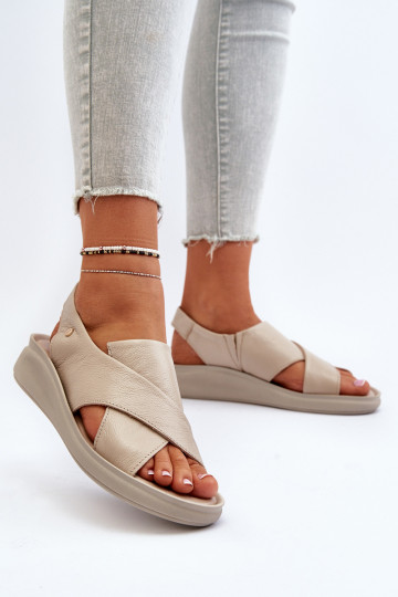 Zazoo 40392 Pealistesandaalid Pealiste omad beeži värvi