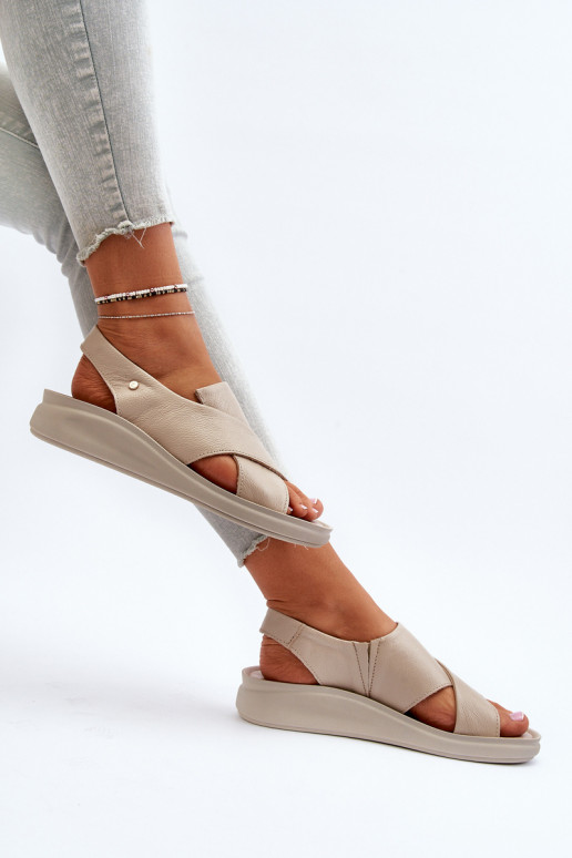 Zazoo 40392 Pealistesandaalid Pealiste omad beeži värvi