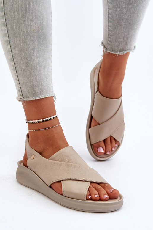 Zazoo 40392 Pealistesandaalid Pealiste omad beeži värvi