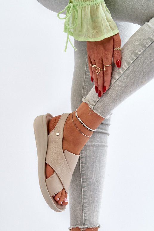 Zazoo 40392 Pealistesandaalid Pealiste omad beeži värvi