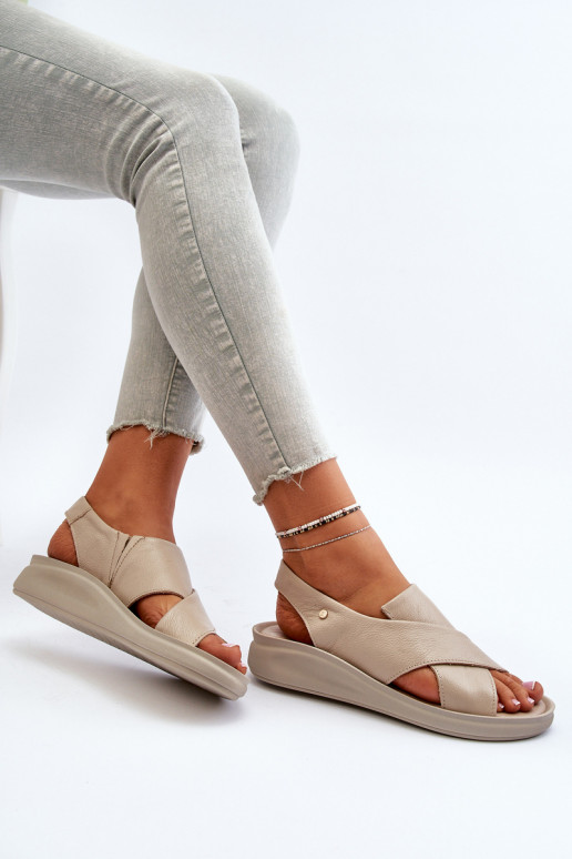 Zazoo 40392 Pealistesandaalid Pealiste omad beeži värvi