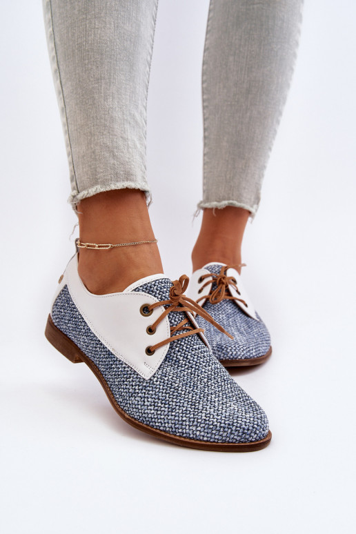 Pealhk jalatsid Pealiste omad laiade nööridega Sellel onciejka 06461-17 Sinist värvi Pealhk jalatsid Pealiste omad laiade nööridega Sellel onciejka 06461-17 Sinist värvi