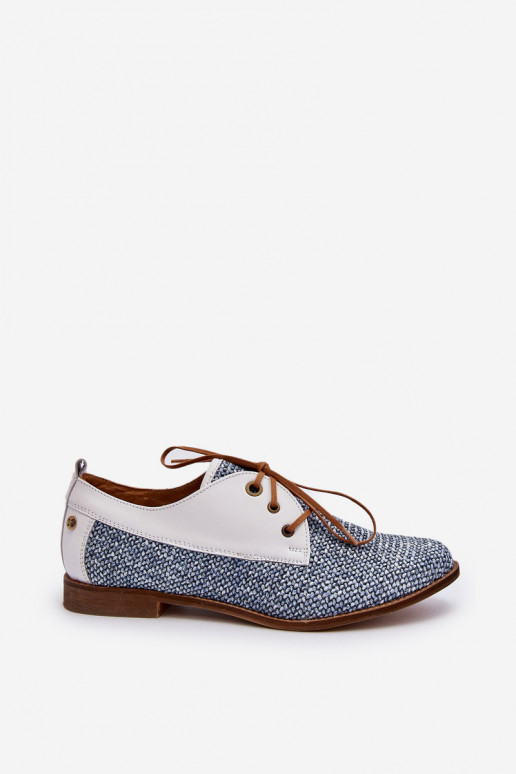 Pealhk jalatsid Pealiste omad laiade nööridega Sellel onciejka 06461-17 Sinist värvi Pealhk jalatsid Pealiste omad laiade nööridega Sellel onciejka 06461-17 Sinist värvi