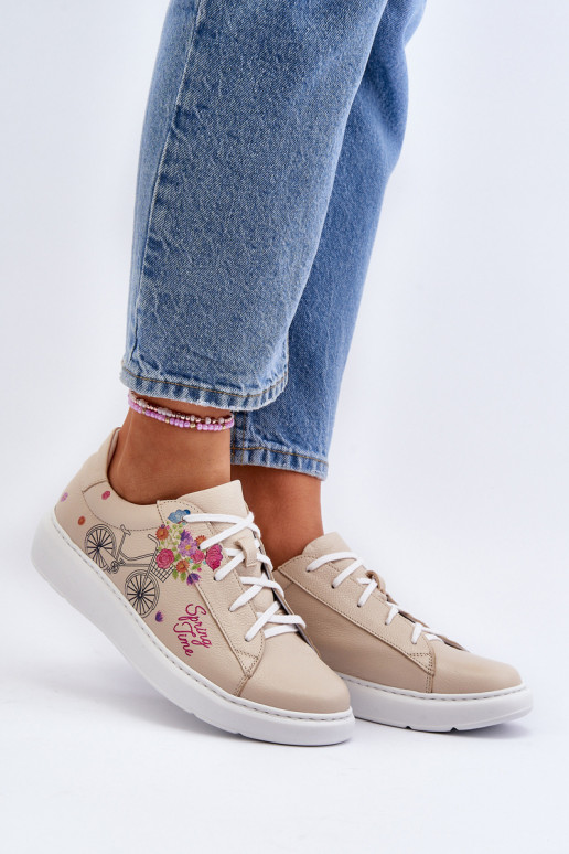 Zazoo 024/TAMARA Pealiste omad Sneakers tüüpi jalanõud Pealhk beeži värvi Zazoo 024/TAMARA Pealiste omad Sneakers tüüpi jalanõud Pealhk beeži värvi