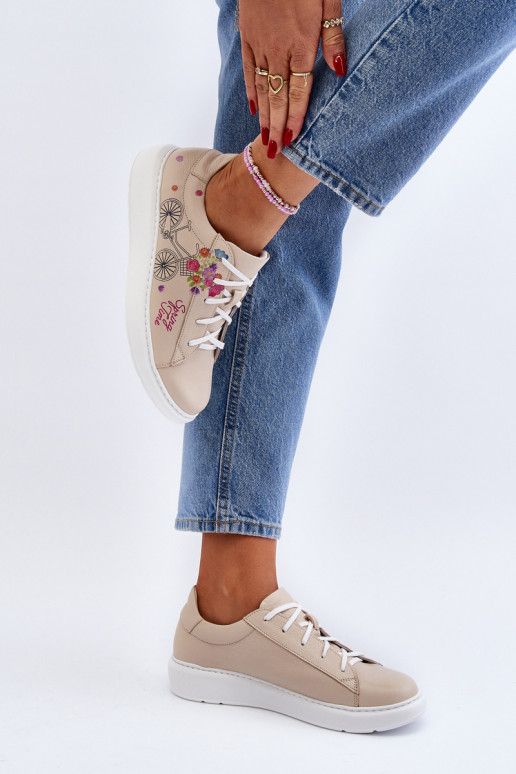 Zazoo 024/TAMARA Pealiste omad Sneakers tüüpi jalanõud Pealhk beeži värvi Zazoo 024/TAMARA Pealiste omad Sneakers tüüpi jalanõud Pealhk beeži värvi