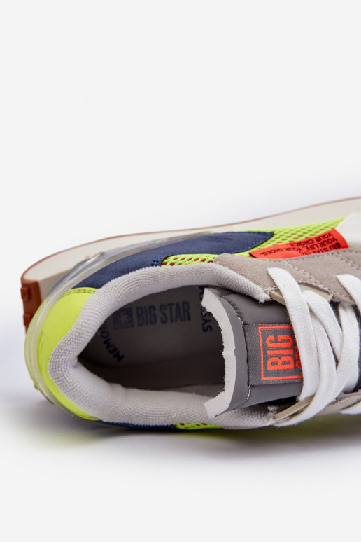 spordijalatsid Sneakers tüüpi jalanõud meeste omad Memory Foam System Big Star NN174344 Halli värvi spordijalatsid Sneakers tüüpi jalanõud meeste omad Memory Foam System Big Star NN174344 Halli värvi