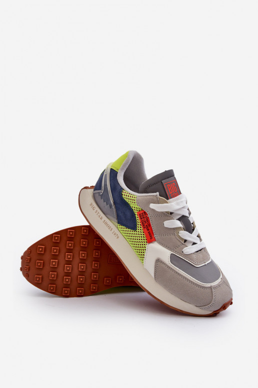 spordijalatsid Sneakers tüüpi jalanõud meeste omad Memory Foam System Big Star NN174344 Halli värvi spordijalatsid Sneakers tüüpi jalanõud meeste omad Memory Foam System Big Star NN174344 Halli värvi