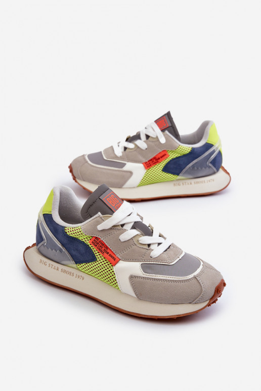 spordijalatsid Sneakers tüüpi jalanõud meeste omad Memory Foam System Big Star NN174344 Halli värvi spordijalatsid Sneakers tüüpi jalanõud meeste omad Memory Foam System Big Star NN174344 Halli värvi