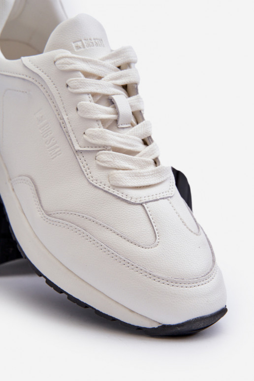 Sneakers tüüpi jalanõud meeste omad Pealhk BIG STAR NN174288 valget värvi Sneakers tüüpi jalanõud meeste omad Pealhk BIG STAR NN174288 valget värvi