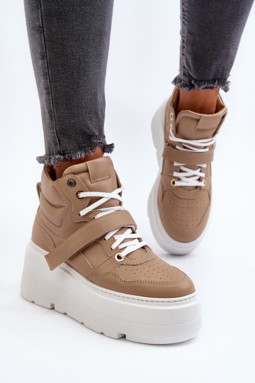 Zazoo 3450 Pealhk Sneakers tüüpi jalanõud Pealiste omad beeži värvi