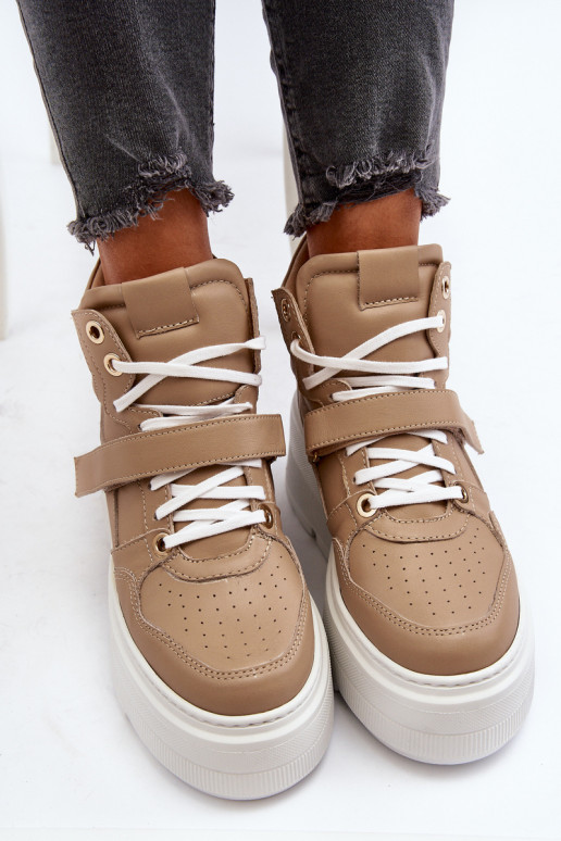 Zazoo 3450 Pealhk Sneakers tüüpi jalanõud Pealiste omad beeži värvi Zazoo 3450 Pealhk Sneakers tüüpi jalanõud Pealiste omad beeži värvi