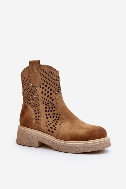 Zazoo 3470 Seemisnahast kingad Pealiste omad laiade nööridega Ažuurne beeži värvi