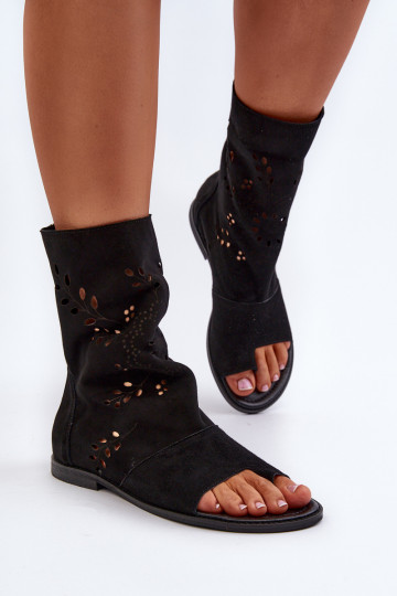 Zazoo 3437 Pealiste omad Seemisnahast kingad madala säärega Lossi juurde msuud