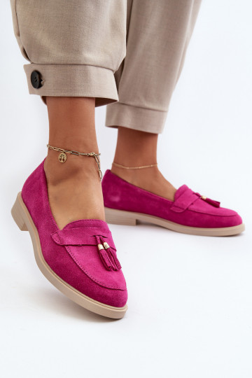 Zazoo 3420 Seemisnahast mokassiinid Pealiste omad laiade nööridega Fuskja