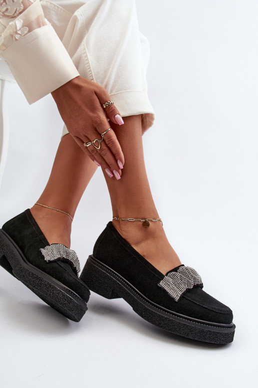 Zazoo 3419 naiste mokassiinid seemisnakhsed Dekoratiivse triibuga msuud Zazoo 3419 naiste mokassiinid seemisnakhsed Dekoratiivse triibuga msuud