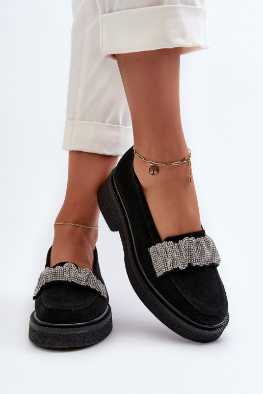 Zazoo 3419 naiste mokassiinid seemisnakhsed Dekoratiivse triibuga msuud Zazoo 3419 naiste mokassiinid seemisnakhsed Dekoratiivse triibuga msuud