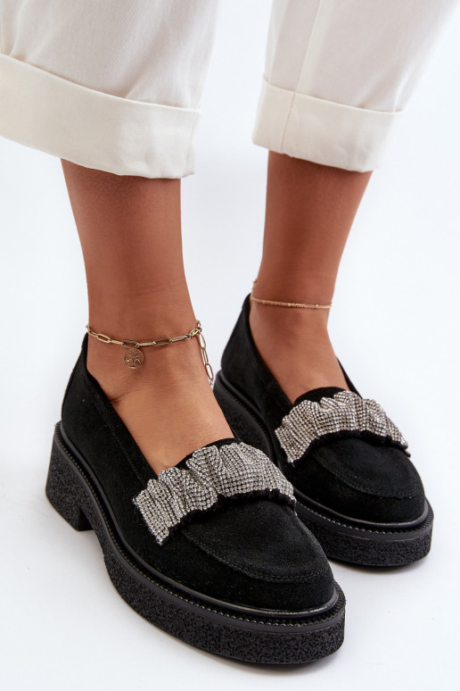 Zazoo 3419 naiste mokassiinid seemisnakhsed Dekoratiivse triibuga msuud Zazoo 3419 naiste mokassiinid seemisnakhsed Dekoratiivse triibuga msuud