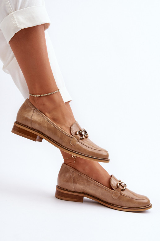 Pealhk Pealiste omad Lakitud mokassiinid Laura Messi 2760 pruunid värvi