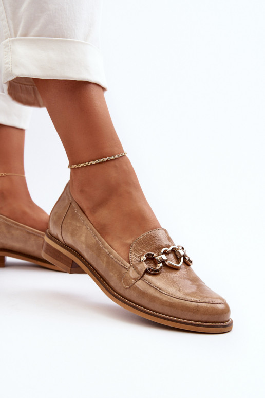 Pealhk Pealiste omad Lakitud mokassiinid Laura Messi 2760 pruunid värvi