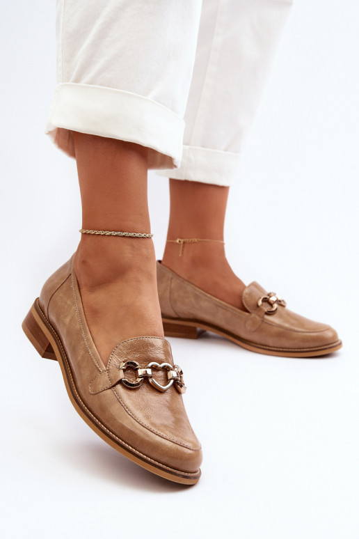 Pealhk Pealiste omad Lakitud mokassiinid Laura Messi 2760 pruunid värvi