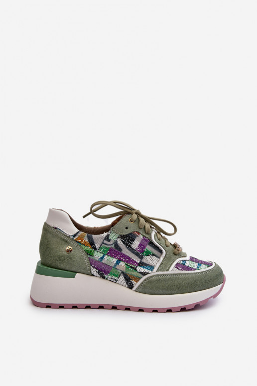 Pealhk Sneakers tüüpi jalanõud Pealiste omad platvormiga Sellel onciejka 06390-09 Seledynosissee Pealhk Sneakers tüüpi jalanõud Pealiste omad platvormiga Sellel onciejka 06390-09 Seledynosissee