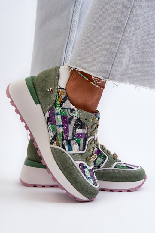 Pealhk Sneakers tüüpi jalanõud Pealiste omad platvormiga Sellel onciejka 06390-09 Seledynosissee Pealhk Sneakers tüüpi jalanõud Pealiste omad platvormiga Sellel onciejka 06390-09 Seledynosissee