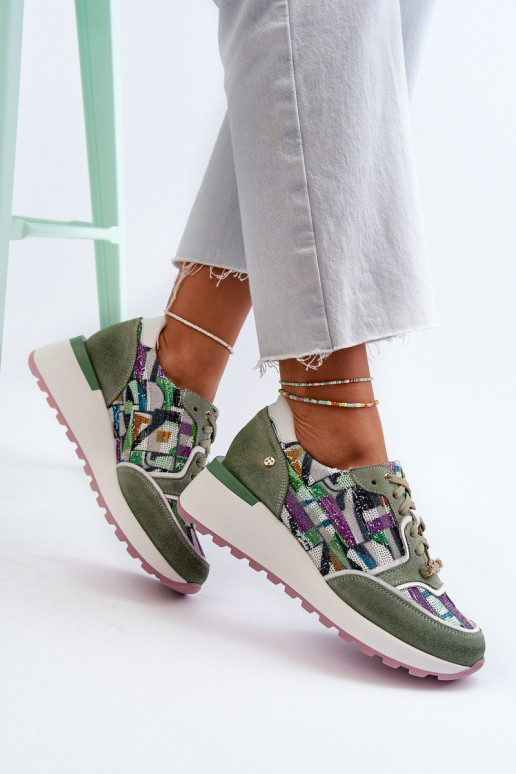 Pealhk Sneakers tüüpi jalanõud Pealiste omad platvormiga Sellel onciejka 06390-09 Seledynosissee Pealhk Sneakers tüüpi jalanõud Pealiste omad platvormiga Sellel onciejka 06390-09 Seledynosissee