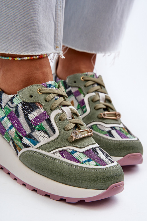 Pealhk Sneakers tüüpi jalanõud Pealiste omad platvormiga Sellel onciejka 06390-09 Seledynosissee Pealhk Sneakers tüüpi jalanõud Pealiste omad platvormiga Sellel onciejka 06390-09 Seledynosissee